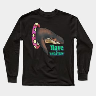 Whale in the pool Long Sleeve T-Shirt